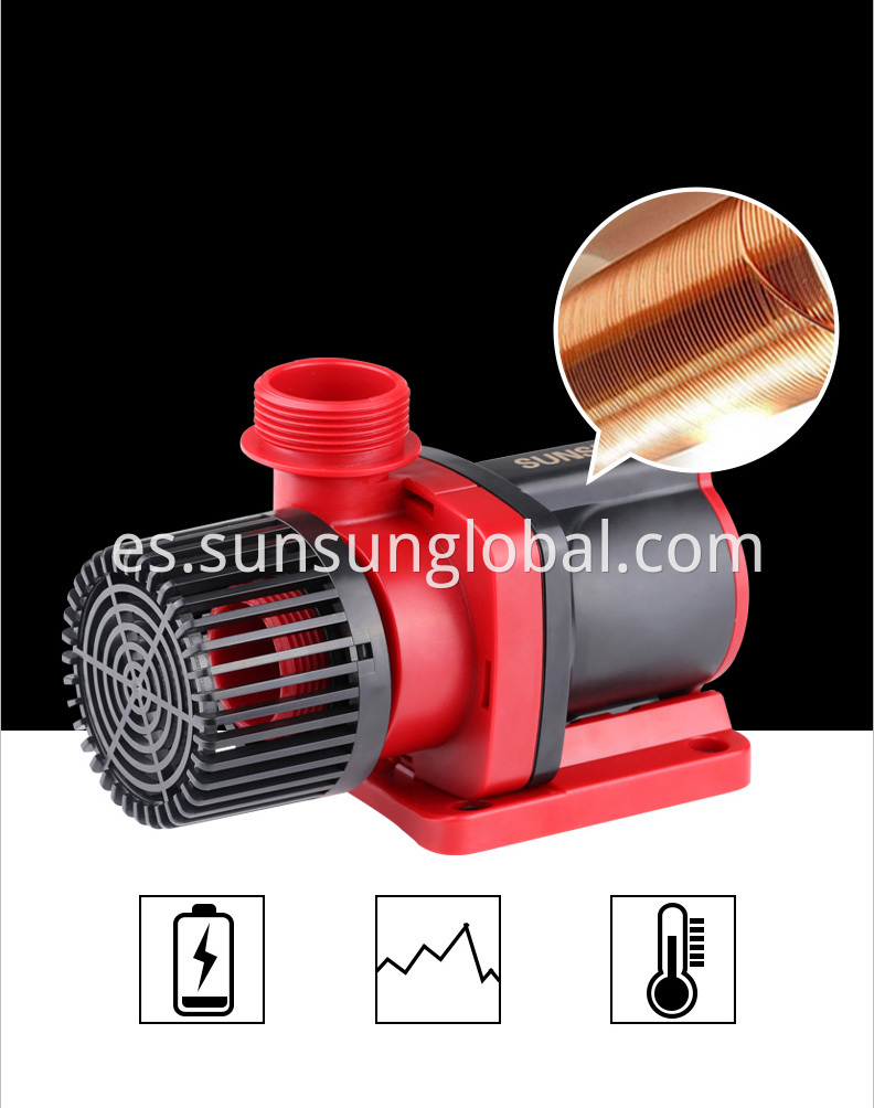 Sunsun China de 24 voltios Automáticos de alta presión Minería eléctrica Sumberisible DC Bomba de agua